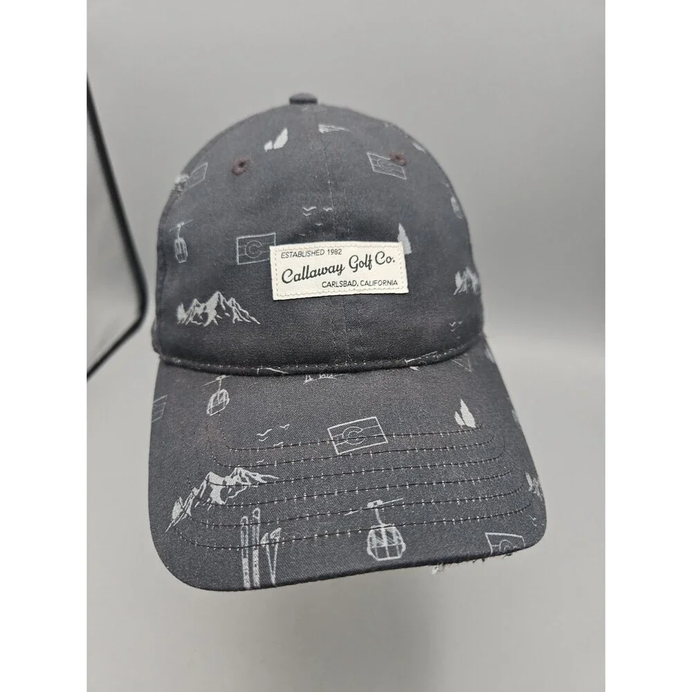 Callaway Hat Cap Snap Back Blue Mens One Size Ski Mountain Gondola Colorado
